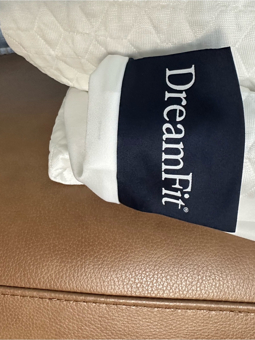 DreamFit White Quilted Pillow Protector - White